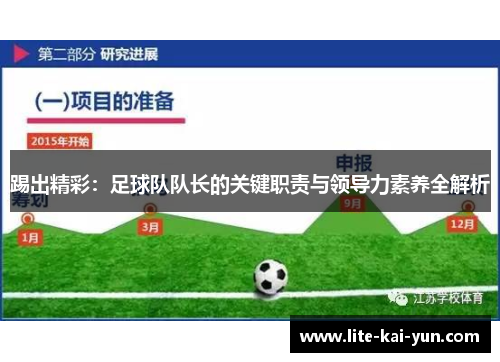 踢出精彩:足球队队长的关键职责与领导力素养全解析 踢出精彩:足球队队长的关键职责与领导力素养全解析