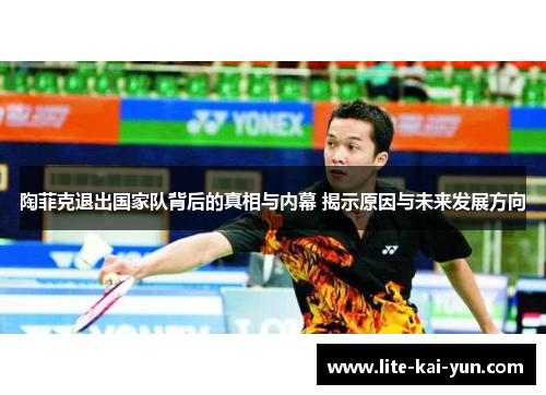 陶菲克退出国家队背后的真相与内幕 揭示原因与未来发展方向 陶菲克退出国家队背后的真相与内幕 揭示原因与未来发展方向